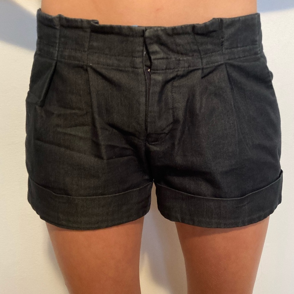 black shorts